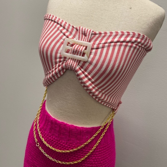 Vertical striped tube top - Picture 2 of 6